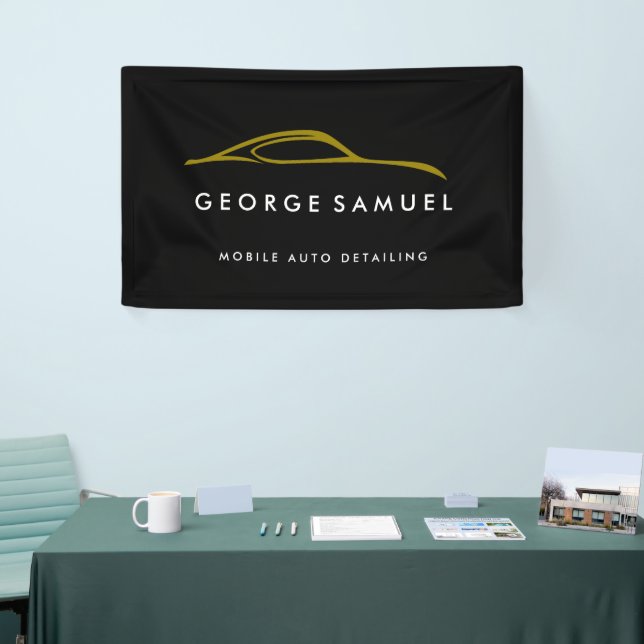 Custom Car Repair & Modern Auto Detailing  Banner (Tradeshow)