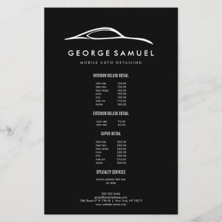 Custom Car Repair & Modern Auto Detailing Flyer