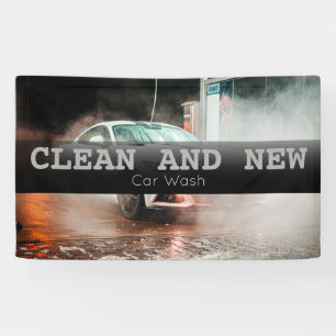 Custom Car Wash Business Banner