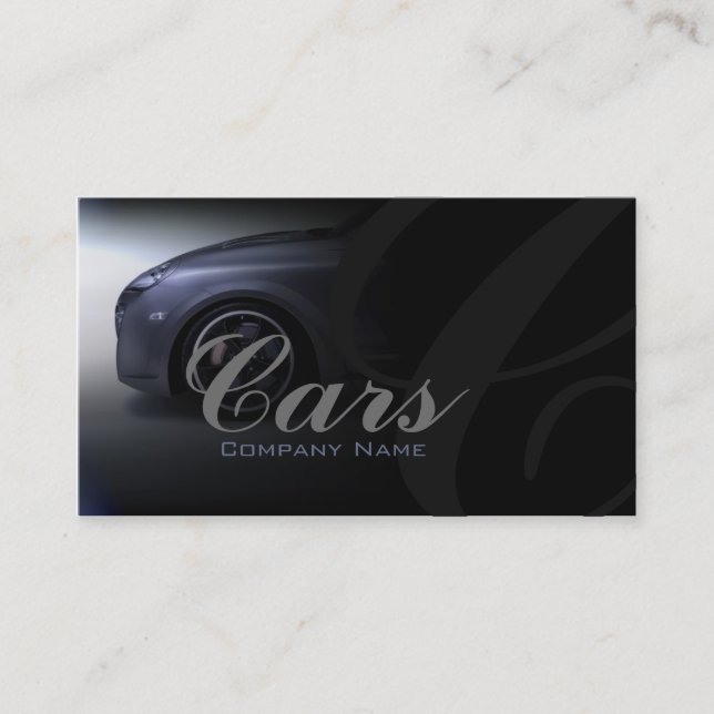 Custom car wrap business card (Front)