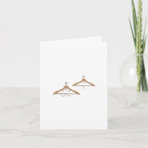 Custom card. Birthday card. Hangers Card