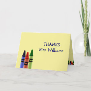 Custom card - Crayons