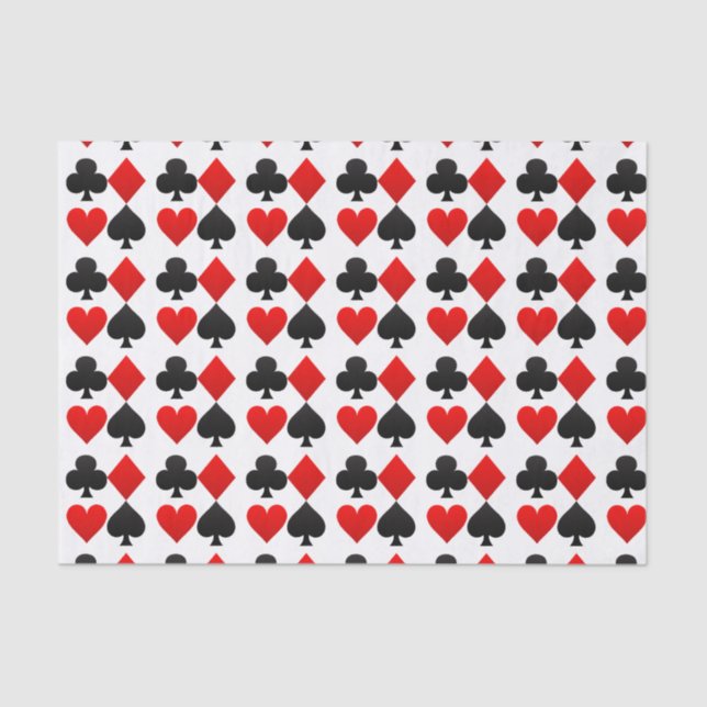 Custom Card Deck/Vegas/Poker Hearts Tissue Paper (Front)