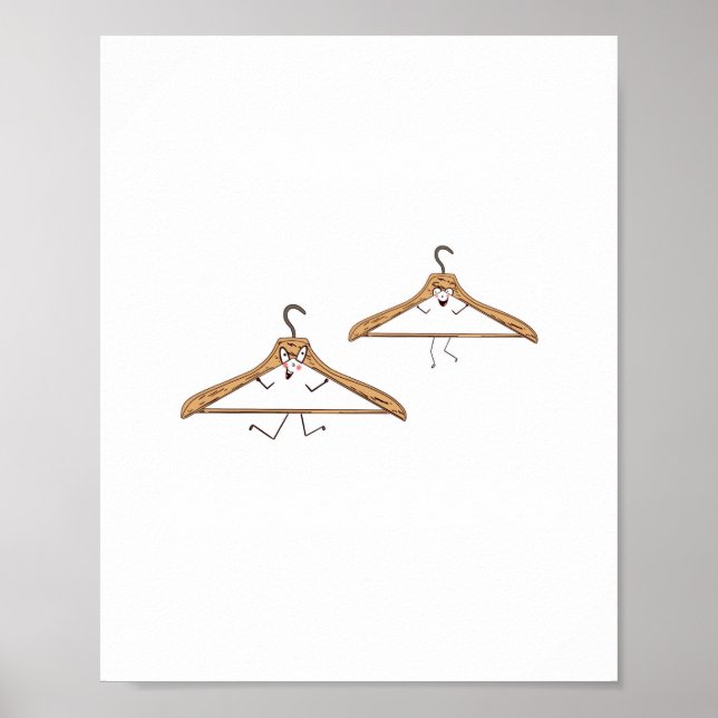 Custom card. funny Hangers Poster (Front)