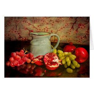 Custom Card With Fruit And Pitcher