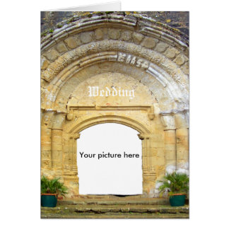 Custom card, with mediaeval church.