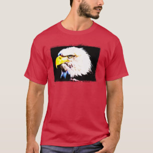 Custom Cardinal Red Template Modern Elegant Eagle T-Shirt