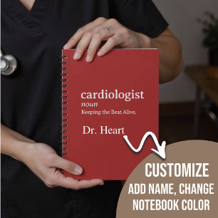 Custom Cardiologist Funny Keeping the Beat Alive  Notebook