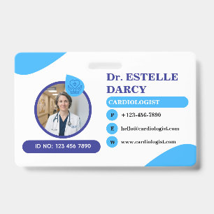 Custom Cardiologist ID Badges Personalised