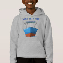 Custom Cargo Ship Name Kids Hoodie - Personalised
