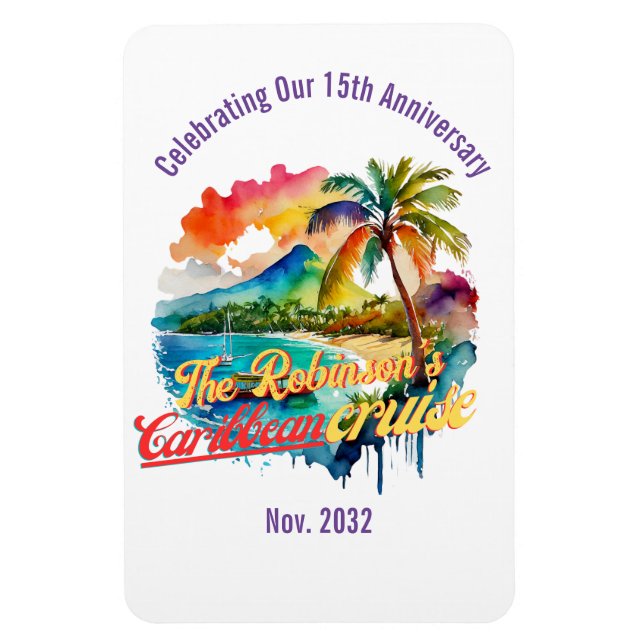 Custom CARIBBEAN CRUISE Door | Keepsake  Magnet (Vertical)