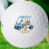 Custom Cart Clubs Monogram Name Golf Balls