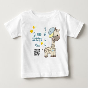 Custom Cartoon Baby Boy Giraffe Baby T-Shirt