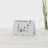 Custom Cartoon Baby Milestone Blanket with Numbers