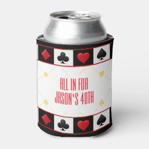 Custom Casino Drink Cooler, Poker Playing Cards Can Cooler
