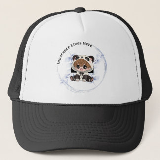 Custom Casquette Trucker en mousse, Blanc et noir Hat