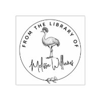 Custom Cassowary Ex Libris From the Library Book