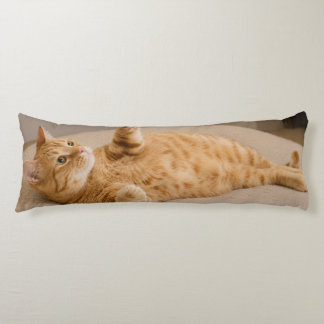 Custom Cat Body shaped Personalised Pet Photo Long Cushion