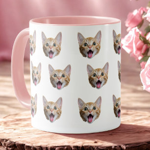 Custom Cat Face Mug Personalised Pet Mug