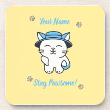 Custom Cat Lover Coaster - Cute & Personalised