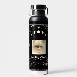 Custom Cat Lover Funny Keepsake Pet Photo Mum Dad Water Bottle