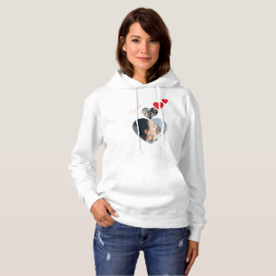 Custom Cat Lover Hoodie - Personalised Heart 