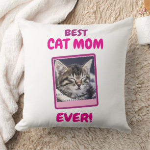 CUSTOM CAT MOM MUM EVER PET LOVE MOTHERS DAY DOG  CUSHION