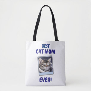 CUSTOM CAT MOM MUM EVER PET LOVE MOTHERS DAY DOG  TOTE BAG
