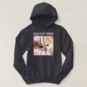 Custom Cat Mum Dark Grey White Text Cute Pet Photo Hoodie