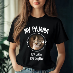Custom Cat Pajama - Personalised Pet Lover Gift T-Shirt