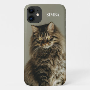 Custom Cat Photo and Name Personalised Pet Case-Mate iPhone Case