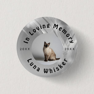 Custom Cat Photo Circle Frame Design 3 Cm Round Badge