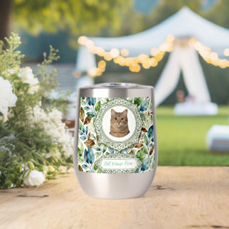 Custom Cat Photo & Name Tumbler