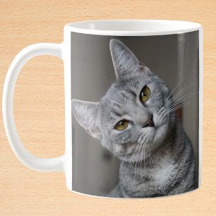Custom Cat Photo Personalised Modern Coffee Mug