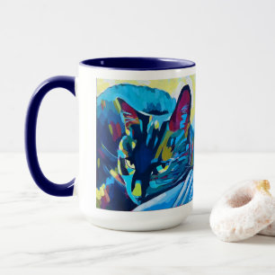 Custom Cat Portrait Painting - Forever Loved Per Mug