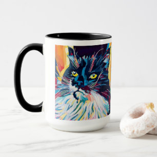 Custom Cat Portrait Painting - Gift for Cat Lovers Mug