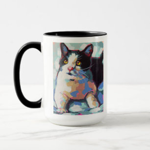 Custom Cat Portrait Painting - Gift for Cat Lovers Mug