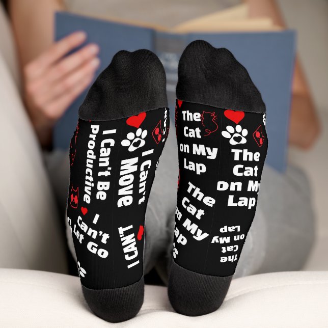 Custom Cat Socks for Cat Lovers! Funny Cat Socks (Bottom)