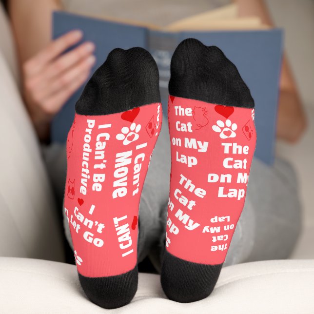 Custom Cat Socks for Cat Lovers! Funny Cat Socks (Bottom)