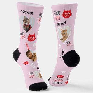 Custom Cat Socks Photo for Pet Lovers