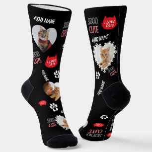 Custom Cat Socks Photo for Pet Lovers