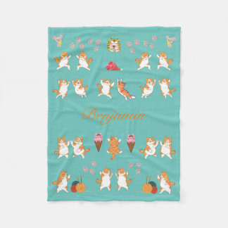 Custom Cat-Themed Blanket for Cat Lovers