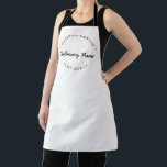 Custom Catering business Simple Staff Apron<br><div class="desc">Elevate your catering business with our Custom Catering Business Simple Staff Apron. These aprons are designed to instantly outfit your staff with a cohesive and professional look. With fully customisable text in a curved type and modern typography, you have the flexibility to personalise the aprons with your specific service, business...</div>