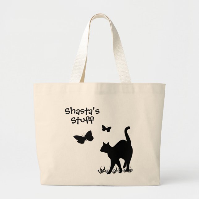 Custom Cat's Carry Bag 2 Lines Text (Front)