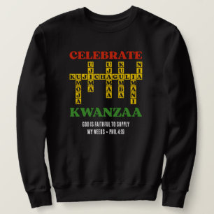 Custom Celebrate KWANZAA Puzzle Sweatshirt