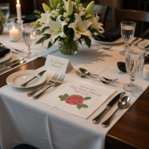 Custom Celebrate the Life Memorial Napkin