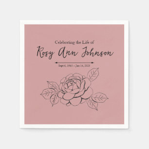 Custom Celebrate the Life Memorial Napkin