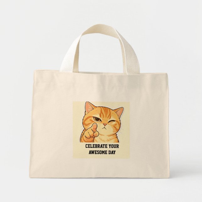 Custom Celebrate Your Awesome Day Tote Bag Gift (Front)