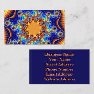 Custom Celestial Fractalscope Business Cards