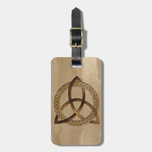 Custom Celtic Triquetra Trinity Knot Luggage Tag